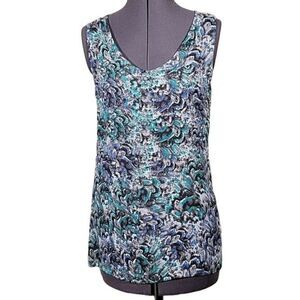 Kokoon Sheer Feathery Tank Top Sz XS